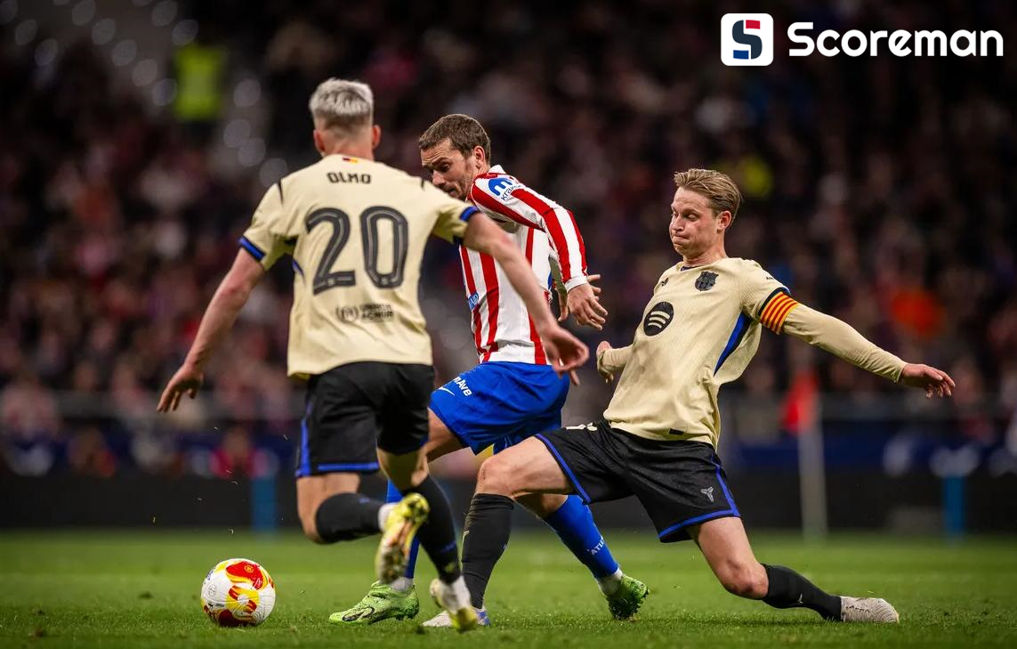 '전반에만 4골 폭발!' ATM, 바르셀로나 4-0 완파...'결승 청신호'
